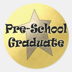 Pre-School Graduation Gifts Classic Round Sticker