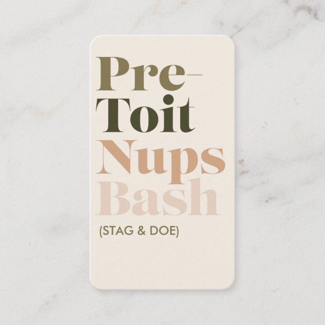 Pre-Toit Nups Bash Ticket (Front)