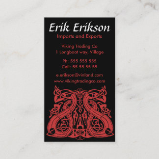 Pre Viking Blue, business card template