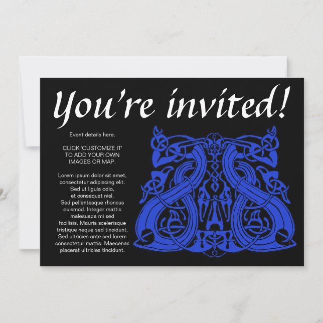 Pre Viking Blue, invitation (Front)