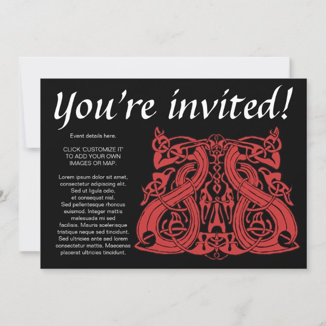 Pre Viking Red, invitation (Front)