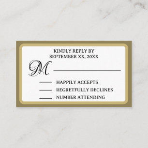 Pre-Wedding Golf Party Weekend White Gold  Enclosure Card