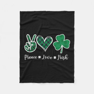 Preace Love Irish Fleece Blanket