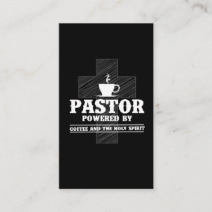 Preacher Coffee Lover Holy Spirit Caffeine Pastor Business Card