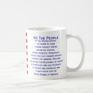Preamble of the Constitution Flag Mug