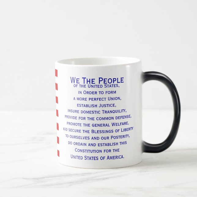 Preamble of the Constitution Flag Mug (Right)