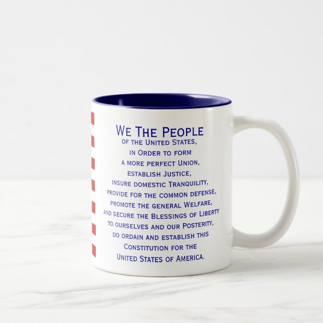 Preamble of the Constitution Flag Mug (Right)