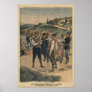 Precautions taken to prevent cholera poster