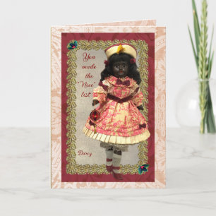 Precious African Doll Holiday Card
