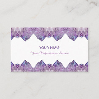Precious amethyst gem business card