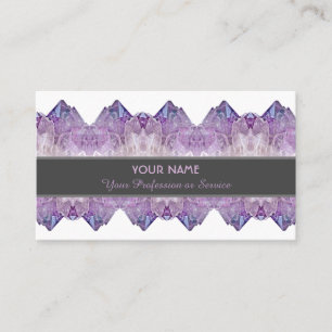 Precious amethyst gem business card