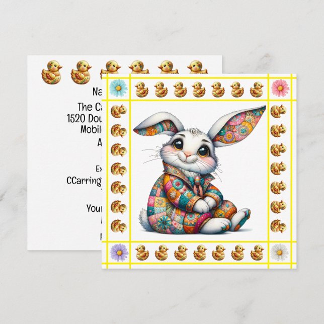 Precious Baby Animals Theme - Invitation (Front/Back)