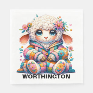 Precious Baby Animals Theme - Invitation Napkin