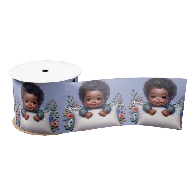 Precious Baby Hands Satin Ribbon (Spool)