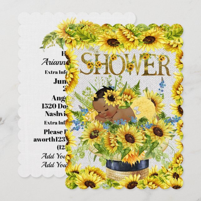 Precious Baby Shower Invitation (Front/Back)