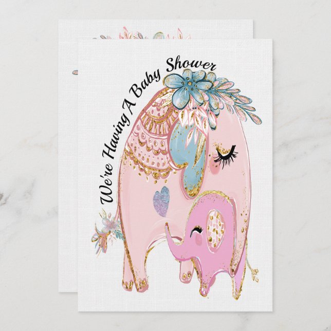 Precious Baby Shower Invitation (Front/Back)