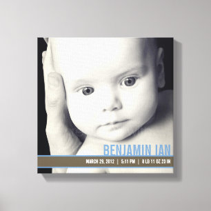 Precious Band Nursery Canvas Art - Blue