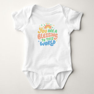 Precious Blessing Message for Happy Kids Baby Bodysuit