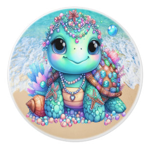 Precious Bling Baby Turtles - More on the Way -  Ceramic Knob