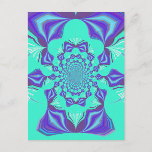 Precious blue postcard