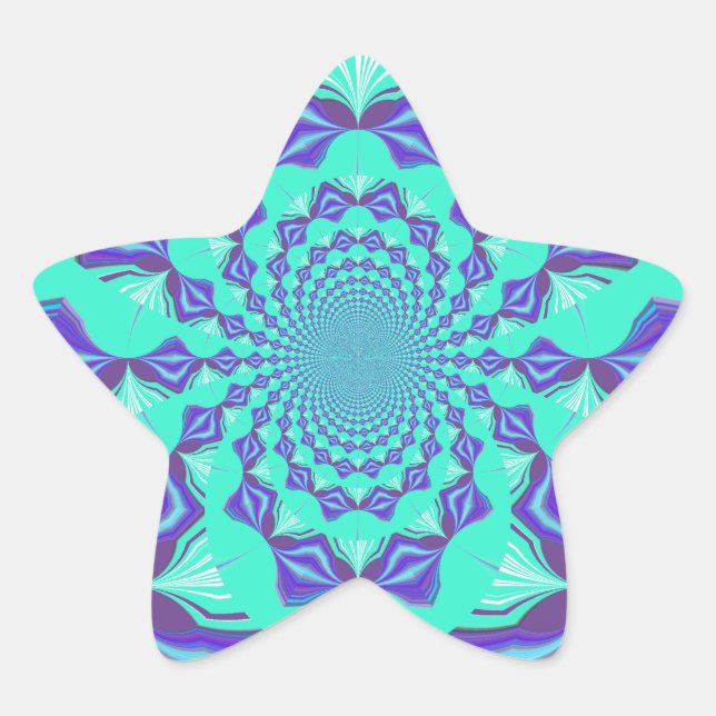Precious blue star sticker (Front)
