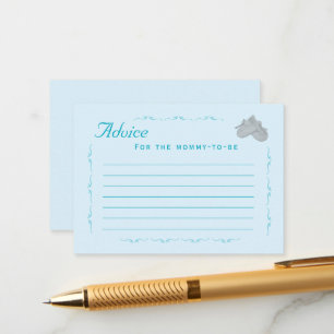Precious Bundle Boy Baby Shower Advice Card