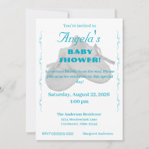 Precious Bundle Boy Baby Shower Invitation
