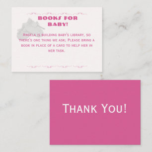 Precious Bundle Girl Baby Shower  Enclosure Card