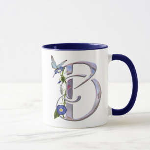 Precious Butterfly Initial B Mug