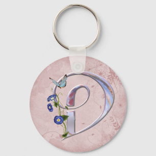 Precious Butterfly Initial D Key Ring
