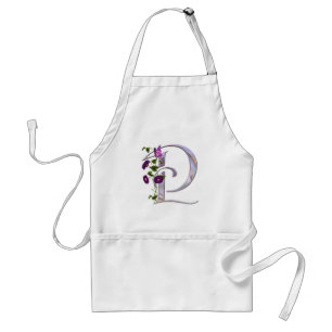 Precious Butterfly Initial P Standard Apron