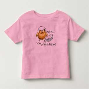 Precious Chicken Little The Sky Is Falling Design Toddler T-Shirt