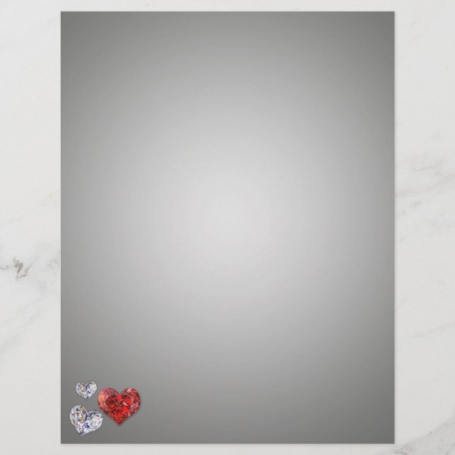 Precious Elegant Diamond Hearts (Front)