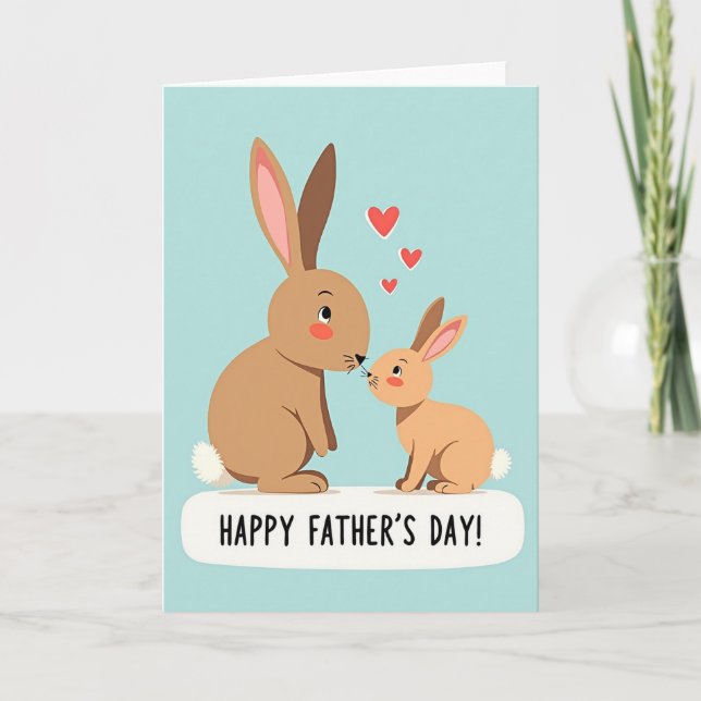 Precious Fathers Day Pose Card (Front)