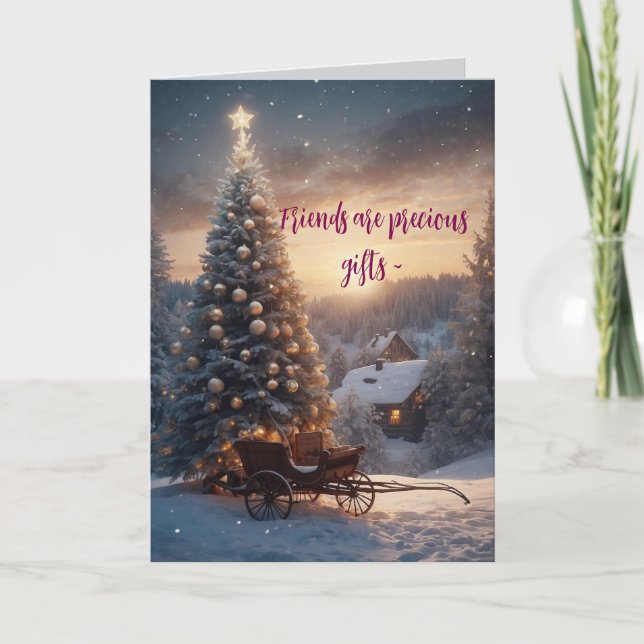 PRECIOUS FRIEND CHRISTMAS CARD (Front)