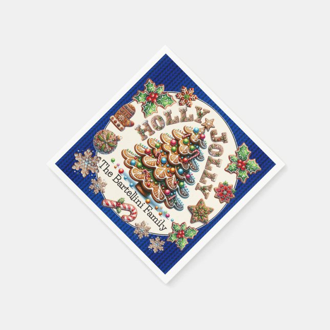 Precious Gingerbread Cookies Theme  Napkin (Corner)