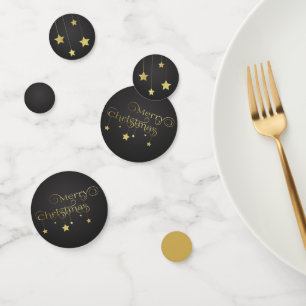 Precious Gold Merry Christmas Stars Confetti