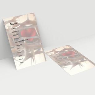 Precious Heart  business-card template Business Card