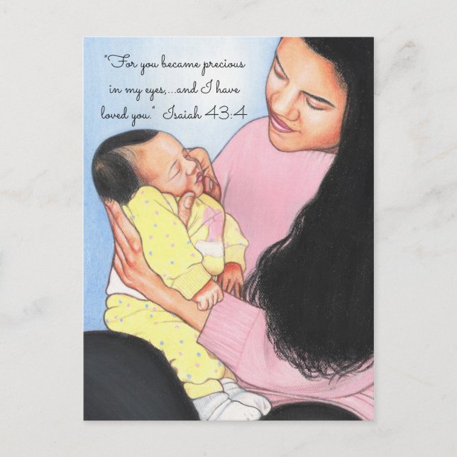 Precious in my Eyes~Mum & Baby Postcard (Front)