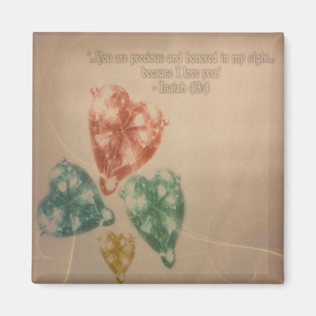 Precious Jewels Scripture Magnet (Front)