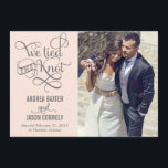 Precious Knot Wedding Announcement - Light Peach<br><div class="desc">Modern and stylish wedding announcements from Berry Berry Sweet Designs. Visit our designs showroom at WWW.BERRYBERRYSWEET.COM. More design options and colours are available.</div>