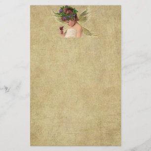 Precious Little Angel Girl- Stationery-No Lines Stationery