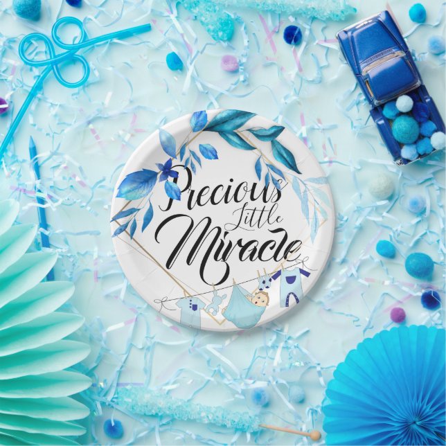 Precious Little Miracle Paper Plate (Party)