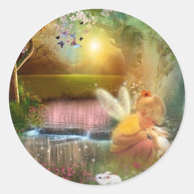 Precious Little Moments Classic Round Sticker (Front)