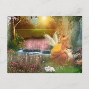 Precious Little Moments Fairy Kiss Postcard