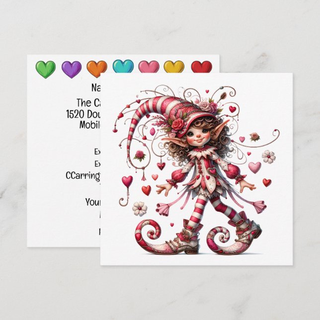 Precious Love - Valentine Theme Invitation (Front/Back)