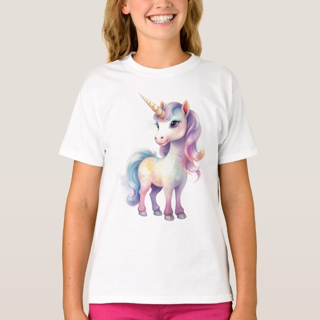 Precious Majestic Unicorn, Gift for Girls T-Shirt (Front)