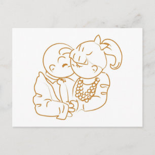 Precious Memories First Kiss Postcard