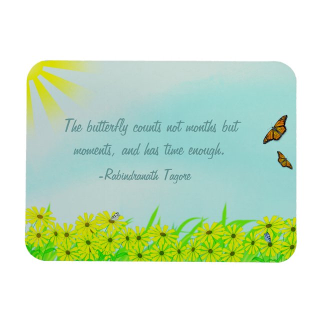 Precious Moments Butterflies Quote Magnet (Horizontal)