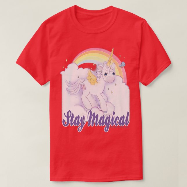 Precious Moments Stay Magical Unicorn Rainbow Post T-Shirt (Design Front)